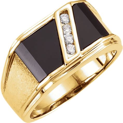 men's gold rings with diamond.